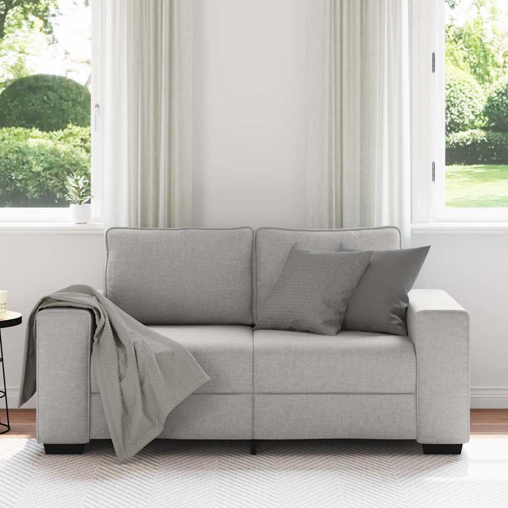 2-zitsbank Wolkengrijs 160x77x82 cm Stof