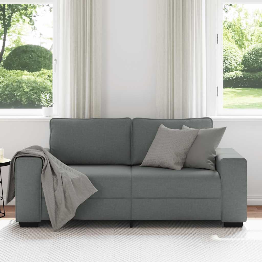 2-zitsbank 180x77x82 cm stof donkergrijs