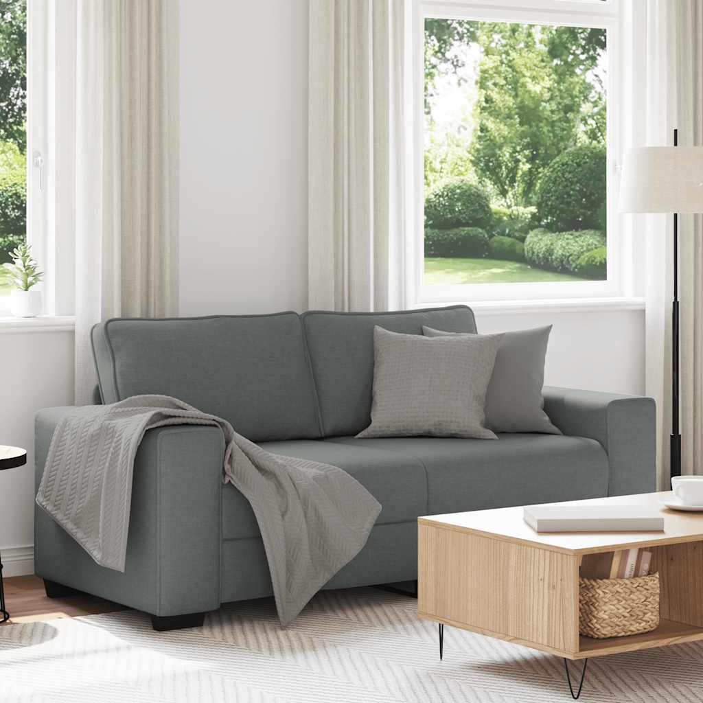 2-zitsbank 180x77x82 cm stof donkergrijs