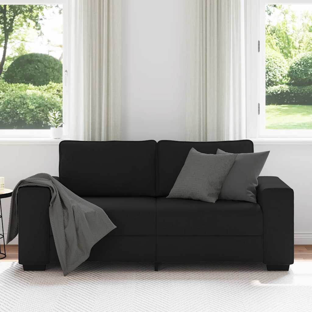 2-zitsbank 180x77x82 cm stof zwart
