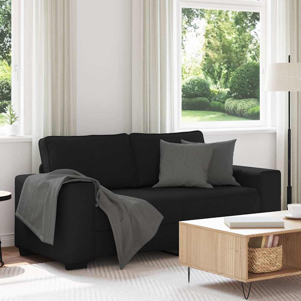 2-zitsbank 180x77x82 cm stof zwart