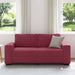 2-zitsbank wijnrood 180x77x82 cm stof
