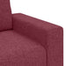 2-zitsbank wijnrood 180x77x82 cm stof