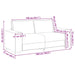 2-zitsbank wijnrood 180x77x82 cm stof