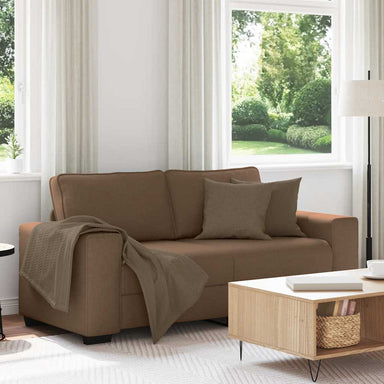 2-zitsbank bruin 180x77x82 cm stof
