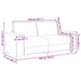 2-zitsbank donkergroen 180x77x82 cm stof