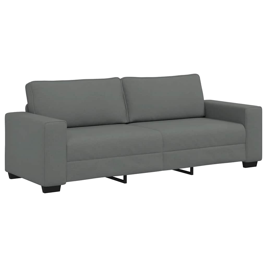 3-zitsbank 220x77x82 cm stof donkergrijs