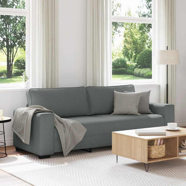 3-zitsbank 220x77x82 cm stof donkergrijs