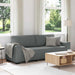 3-zitsbank 220x77x82 cm stof donkergrijs