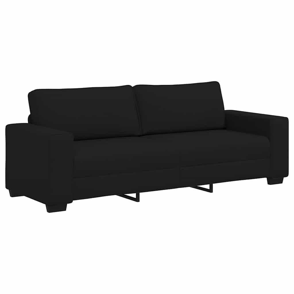 3-zitsbank 220x77x82 cm stof zwart