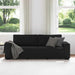 3-zitsbank 220x77x82 cm stof zwart