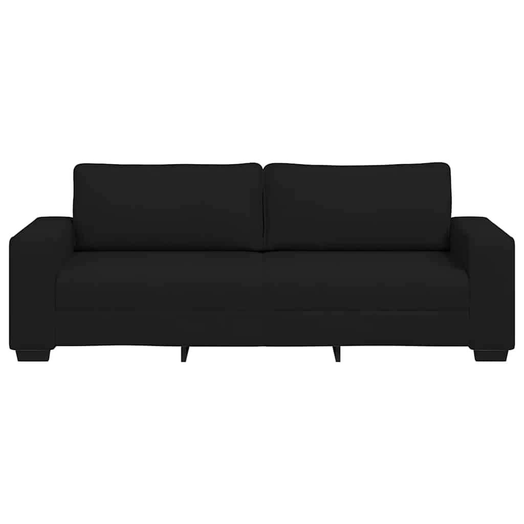 3-zitsbank 220x77x82 cm stof zwart