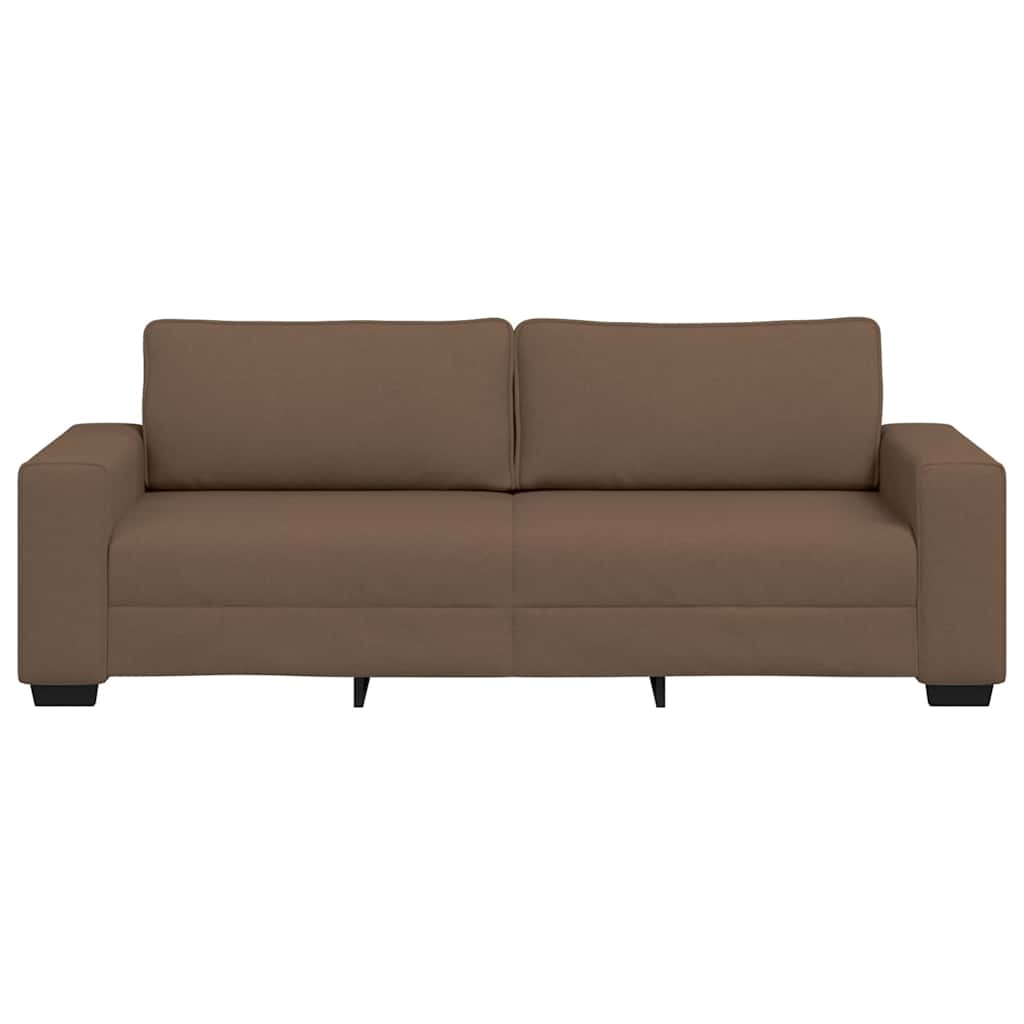 3-zitsbank bruin 220x77x82 cm stof