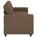 3-zitsbank bruin 220x77x82 cm stof