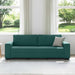 3-zitsbank donkergroen 220x77x82 cm stof