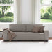 3-zitsbank Taupe 220x77x82 cm Stof