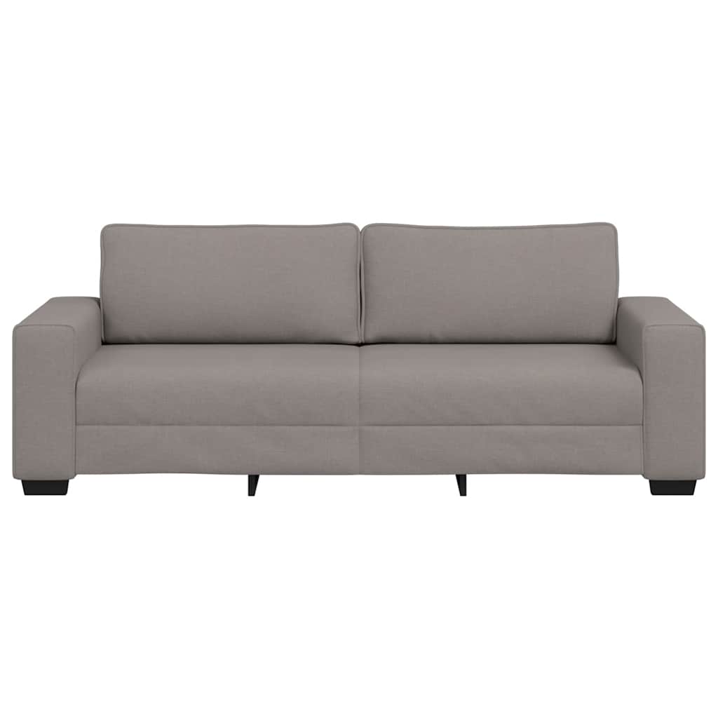 3-zitsbank Taupe 220x77x82 cm Stof