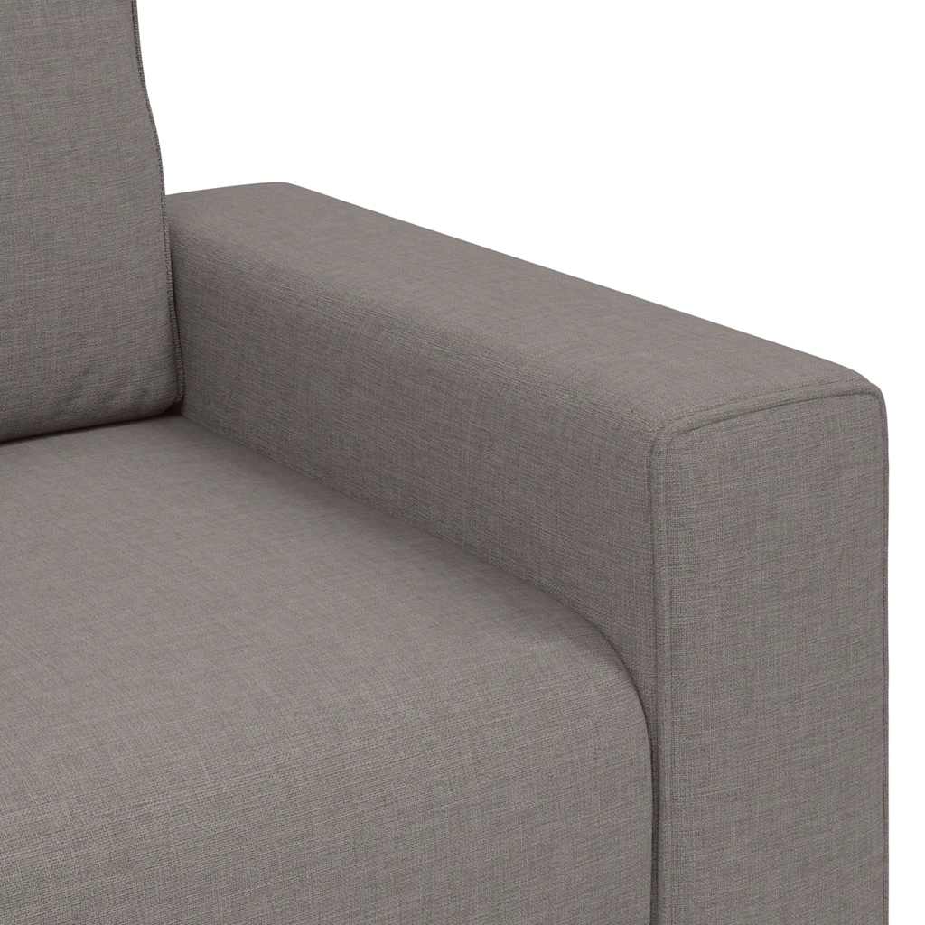 3-zitsbank Taupe 220x77x82 cm Stof