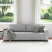 3-zitsbank Wolkengrijs 220x77x82 cm Stof