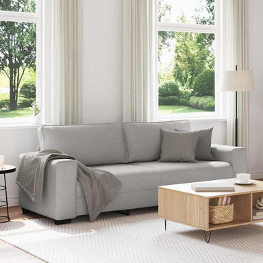 3-zitsbank Wolkengrijs 220x77x82 cm Stof