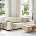 3-Zits Sofa Beige 220 cm Linnenmix Stoffen