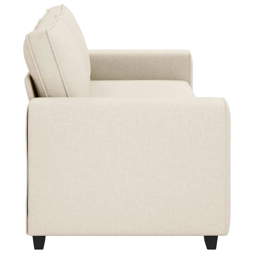3-Zits Sofa Beige 220 cm Linnenmix Stoffen