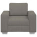 Sofastoel Lichtgrijs 100x77x82 cm Corduroy Stof