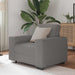 Sofastoel Lichtgrijs 100x77x82 cm Corduroy Stof