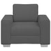 Fauteuil 100x77x82 cm corduroy stof donkergrijs