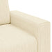 Sofastoel Crème 100x77x82 cm Corduroy Stof