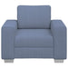 Sofastoel Blauw 100x77x82 cm Corduroy Stof