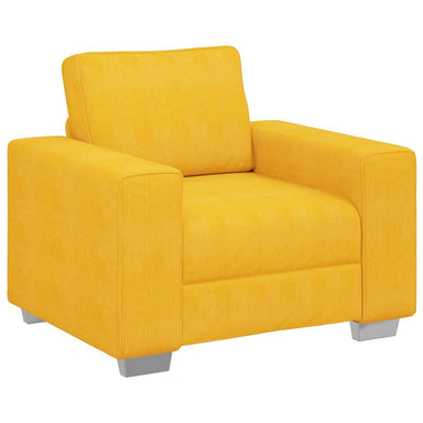 Sofastoel Lichtgeel 100x77x82 cm Corduroy Stof