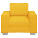Sofastoel Lichtgeel 100x77x82 cm Corduroy Stof