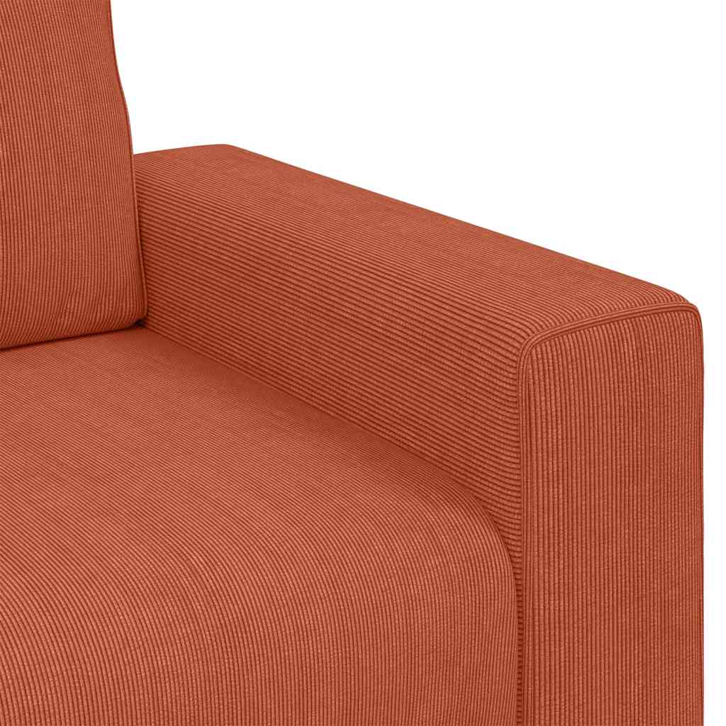 Sofastoel Rood Oranje 100x77x82 cm Corduroy Stof