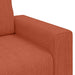Sofastoel Rood Oranje 100x77x82 cm Corduroy Stof