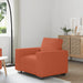 Sofastoel Rood Oranje 100x77x82 cm Corduroy Stof