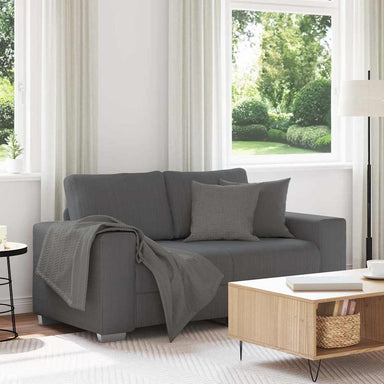 Loveseat bank 160x77x82 cm corduroy stof donkergrijs