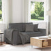 Loveseat bank 160x77x82 cm corduroy stof donkergrijs