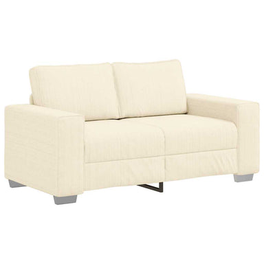 Loveseat Sofa Crème 160x77x82 cm Corduroy Stof