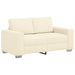 Loveseat Sofa Crème 160x77x82 cm Corduroy Stof