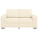 Loveseat Sofa Crème 160x77x82 cm Corduroy Stof