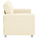 Loveseat Sofa Crème 160x77x82 cm Corduroy Stof