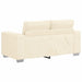 Loveseat Sofa Crème 160x77x82 cm Corduroy Stof