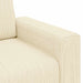 Loveseat Sofa Crème 160x77x82 cm Corduroy Stof