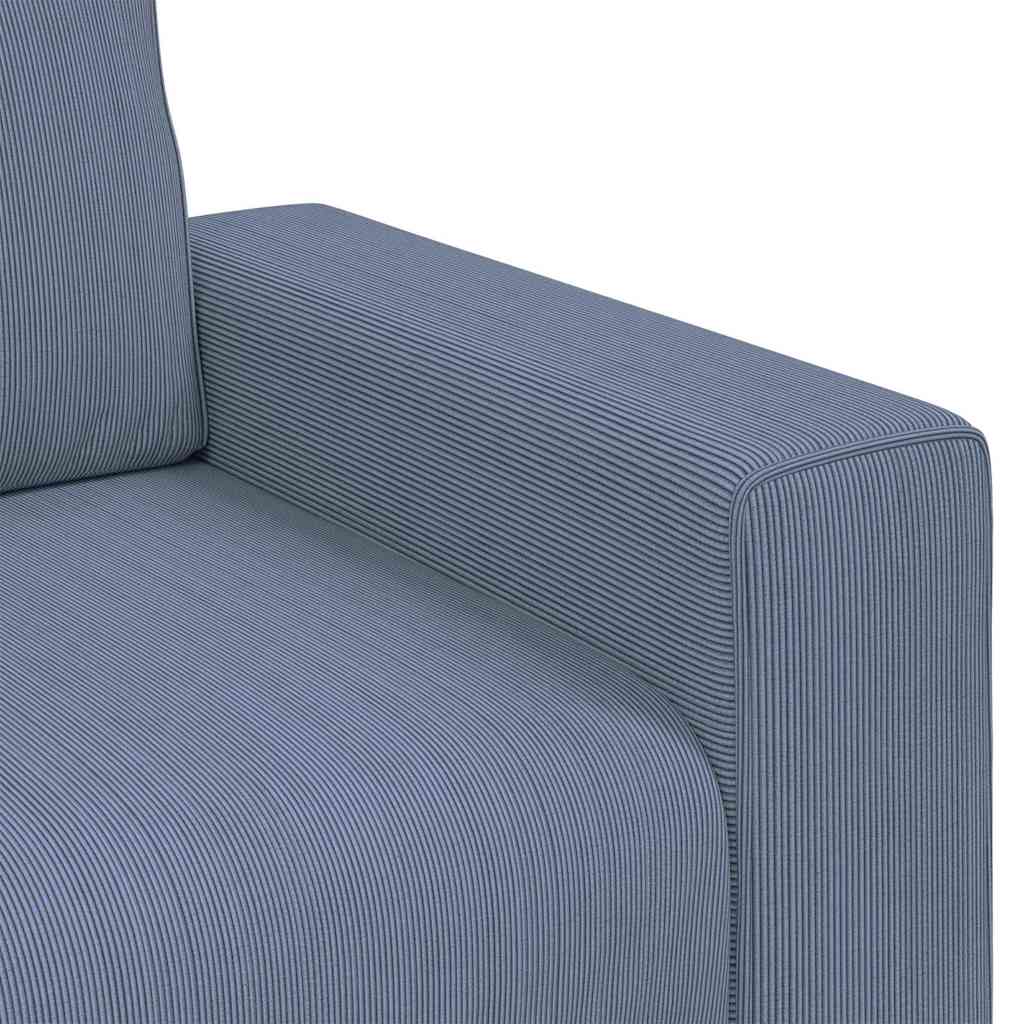 Loveseat Sofa Blauw 160x77x82 cm Corduroy Stof