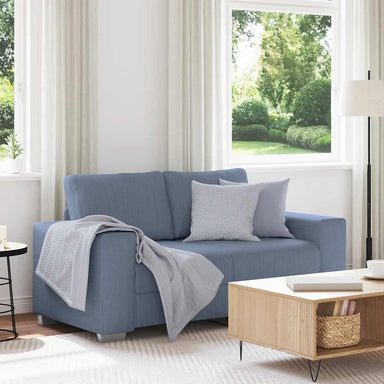 Loveseat Sofa Blauw 160x77x82 cm Corduroy Stof