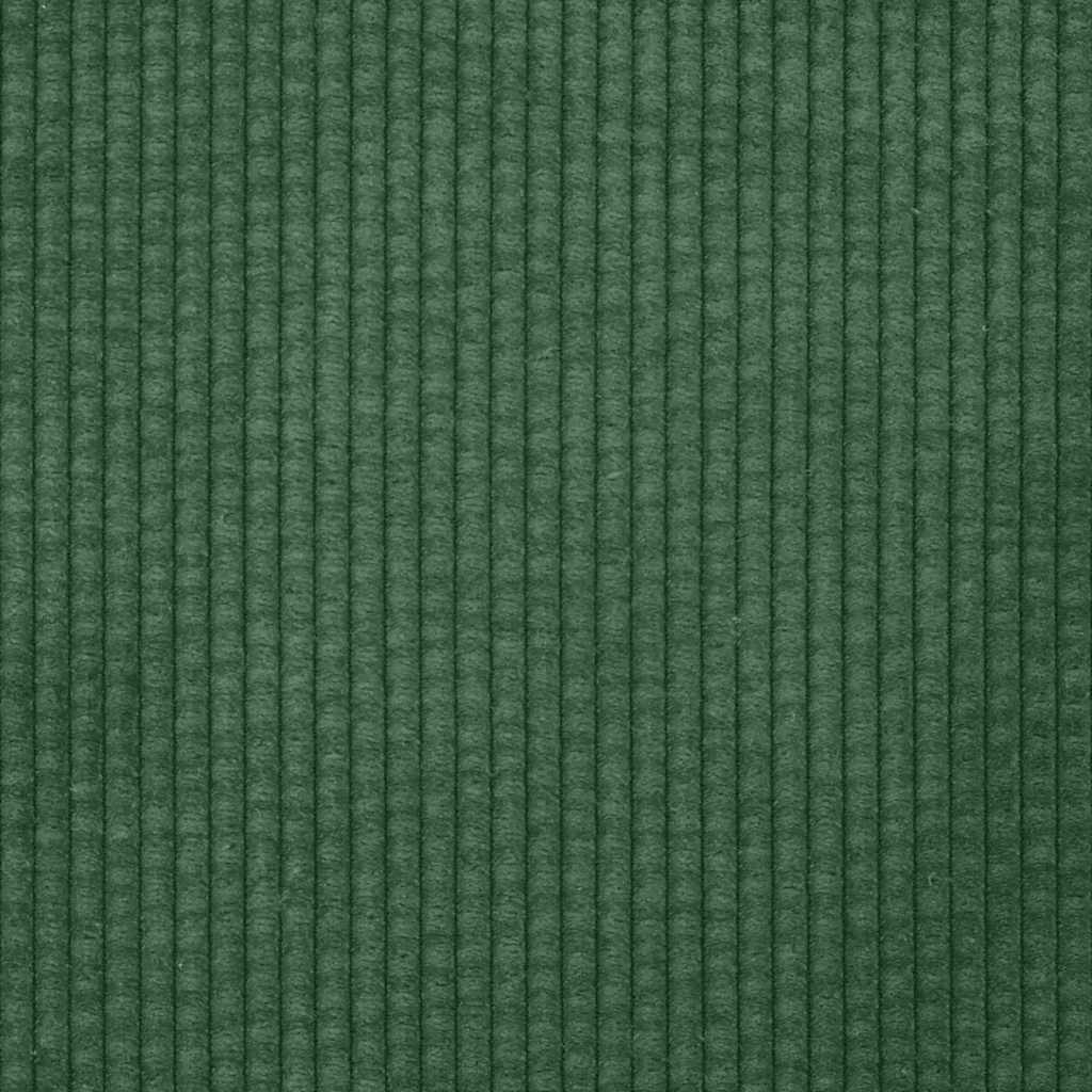 Loveseat Sofa Donkergroen 160x77x82 cm Corduroy Stof