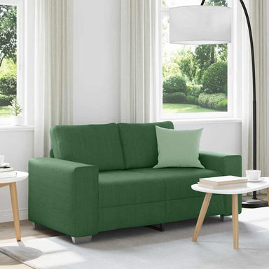 Loveseat Sofa Donkergroen 160x77x82 cm Corduroy Stof