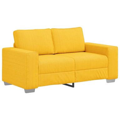 Loveseat Sofa Lichtgeel 160x77x82 cm Corduroy Stof