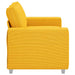 Loveseat Sofa Lichtgeel 160x77x82 cm Corduroy Stof